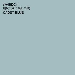 #A4BDC1 - Cadet Blue Color Image